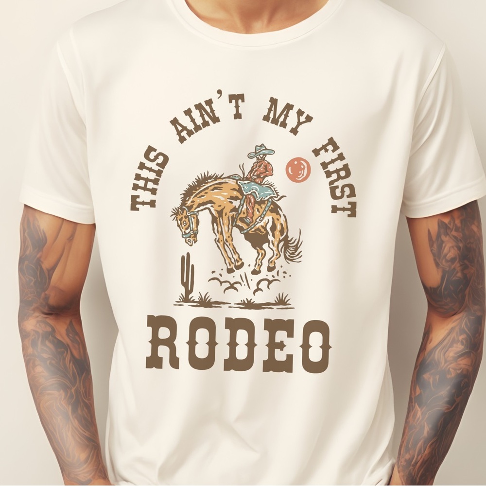This Ain’t My First Rodeo Bella Canvas Unisex Short Sleeve Cotton T-Shirt - XL